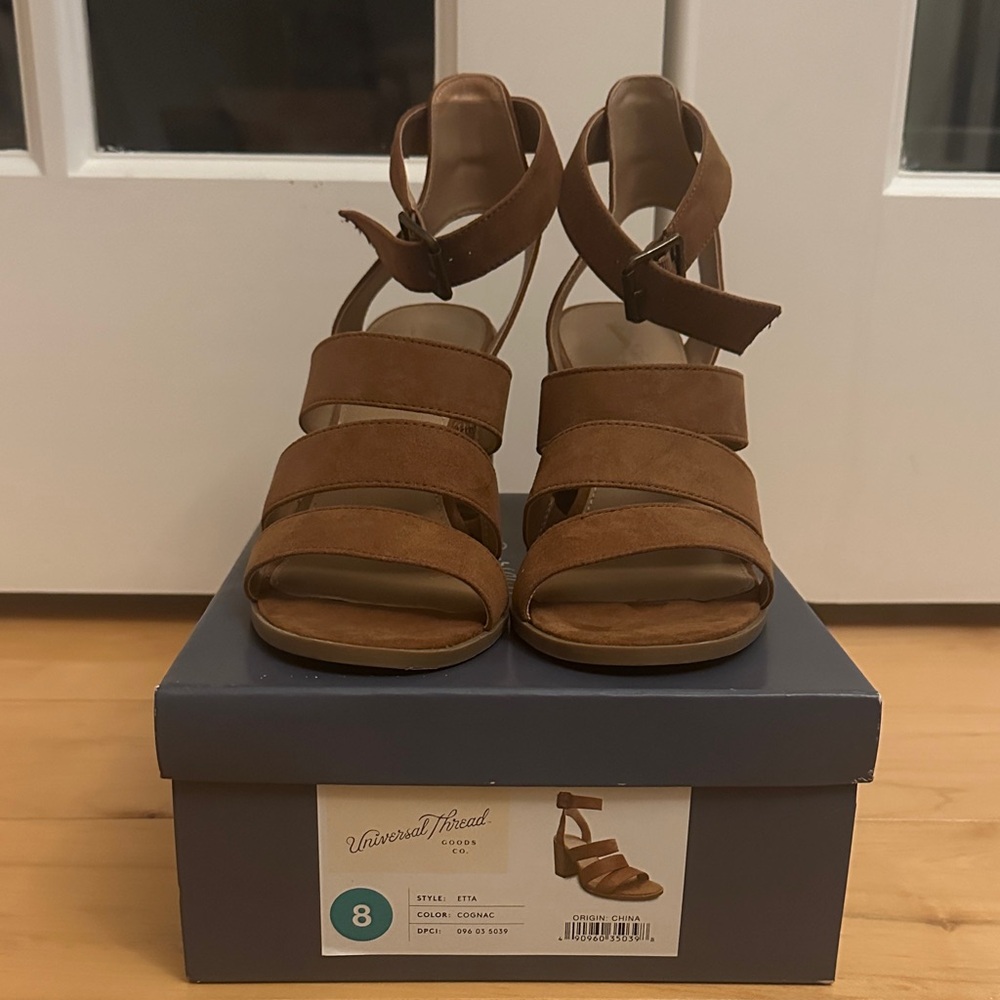 Universal Thread Cognac Strappy Sandals